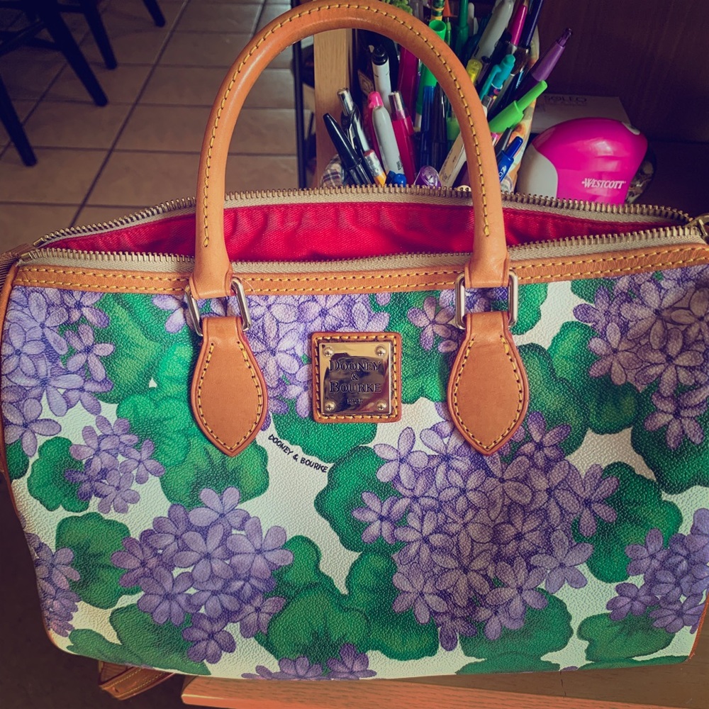Dooney & Bourke Shopper Tote Lilac and floral!!